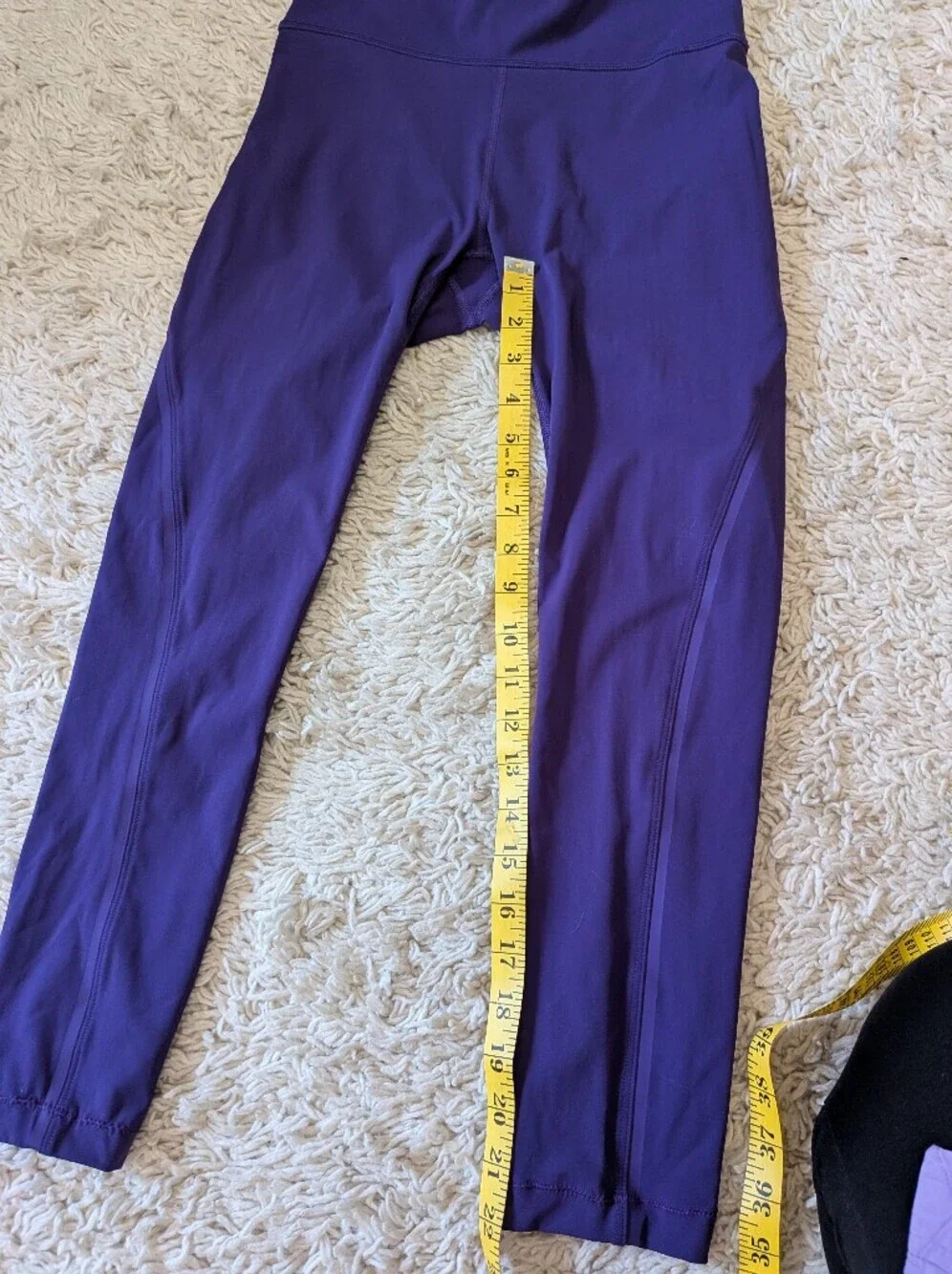 Outdoor Voices Deep Purple High-Waist Capri Cropped Leggings